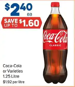 Foodland Coca-Cola or Varieties offer