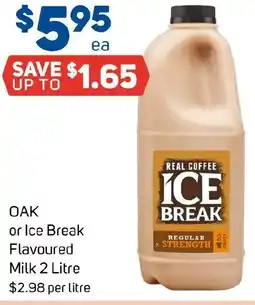 Foodland OAK or Ice Break Flavoured Milk offer