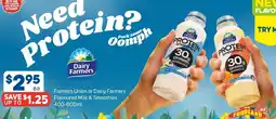 Foodland Farmers Union or Dairy Farmers Flavoured Milk & Smoothies offer
