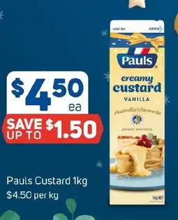 Foodland Pauls Custard offer