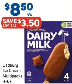 Foodland Cadbury Ice Cream Multipacks offer