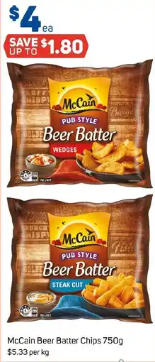 Foodland McCain Beer Batter Chips offer