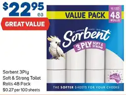 Foodland Sorbent 3Ply Soft & Strong Toilet Rolls offer