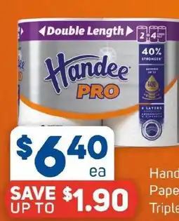 Foodland Handee Pro Double Length Paper Towel offer