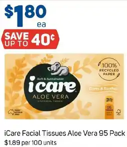 Foodland iCare Facial Tissues Aloe Vera offer