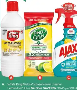 Foodland White King Multi-Purpose Power Cleaner Lemon Gel offer