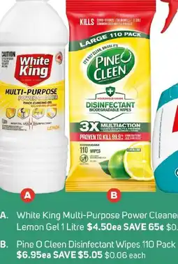 Foodland Pine O Cleen Disinfectant Wipes offer