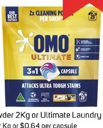 Foodland OMO Ultimate Laundry Capsules offer
