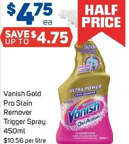 Foodland Vanish Gold Pro Stain Remover Trigger Spray offer