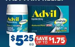 Foodland Advil mini liquid capsules offer