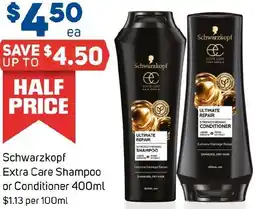 Foodland Schwarzkopf Extra Care Conditioner offer
