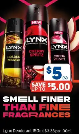 Foodland Lynx Deodorant offer