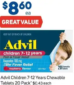 Foodland Advil chewable tablets offer