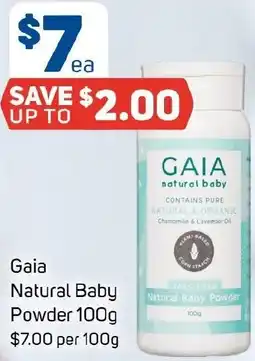 Foodland Gaia natural baby powder offer