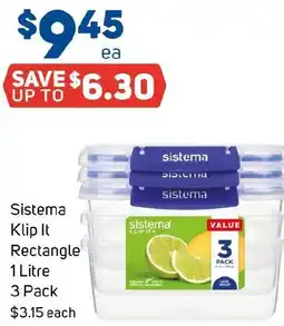 Foodland Sistema Klip It Rectangle offer