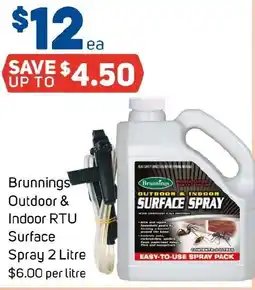 Foodland Brunnings Outdoor & Indoor RTU Surface Spray offer