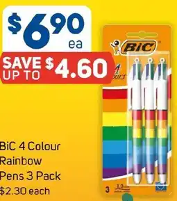 Foodland BiC 4 Colour Rainbow Pens offer