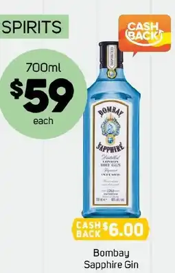 Foodland Bombay sapphire gin offer