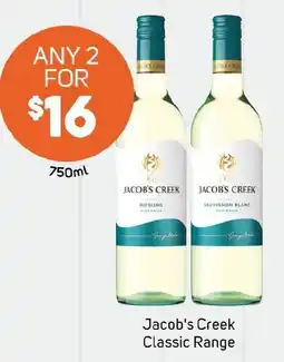 Foodland Jacob's Creek Classic Range offer