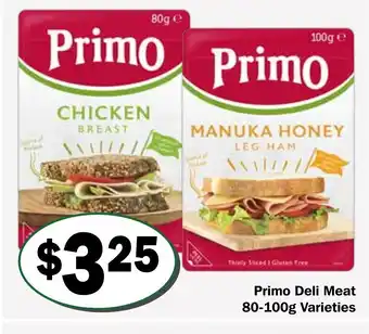 Primo Deli Meat 80-100g Varieties