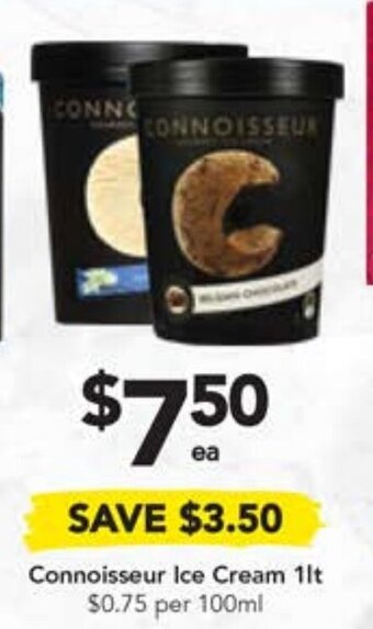 Drakes Connoisseur Ice Cream 1 lt offer
