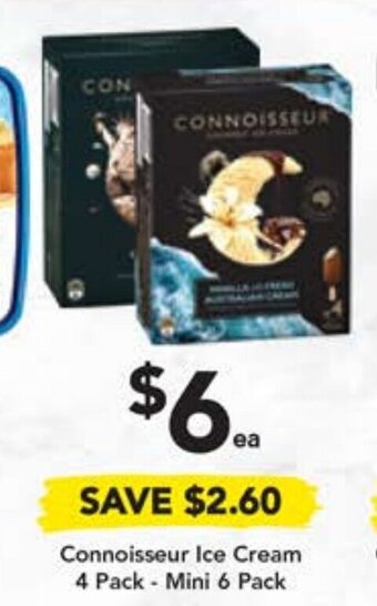 Drakes Connoisseur Ice Cream 4 Pack - Mini 6 Pack offer