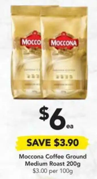 Drakes Moccona Coffee Ground Medium Roast 200g offer