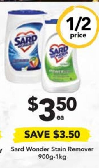 Drakes Sard Wonder Stain Remover 900g - 1kg offer
