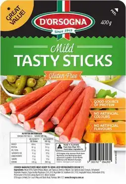IGA D’Orsogna Tasty Sticks 400g Selected Varieties offer