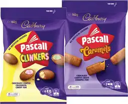 IGA Pascall Chocolate Share Bag 160‑185g or Cadbury Bitesize 120‑150g Selected Varieties offer