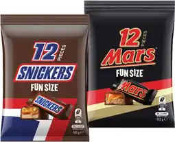 IGA Mars, Snickers or M&M’s Fun Size Pack 132‑192g Selected Varieties offer