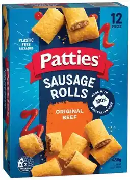 IGA Patties Classic Sausage Rolls or Party Pies 12 Pack offer