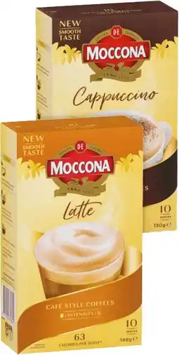 IGA Moccona Coffee Sachets 8‑10 Pack Selected Varieties offer
