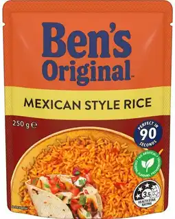IGA Ben’s Original Flavoured Rice 240‑250g Selected Varieties offer