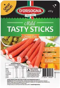 IGA D’Orsogna Tasty Sticks 400g Selected Varieties offer