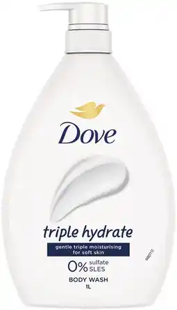 IGA Dove Body Wash 1 Litre Selected Varieties offer