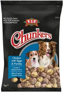 IGA V.I.P. Chunkers Fresh Dog Food 1kg Selected Varieties (Refrigerated Pet Food) offer