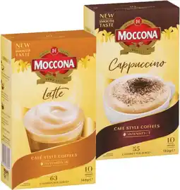 IGA Moccona Coffee Sachets 8‑10 Pack Selected Varieties offer