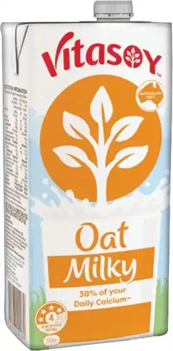 IGA Vitasoy Milky Oat or Almond Milk 1 Litre Selected Varieties offer