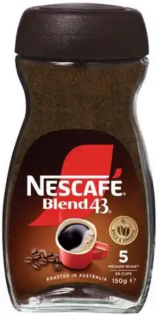 IGA Nescafè Blend 43 Instant Coffee 140‑150g Selected Varieties offer