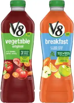 IGA V8 Fruit & Vegetable Juice 1.25 Litre Selected Varieties offer