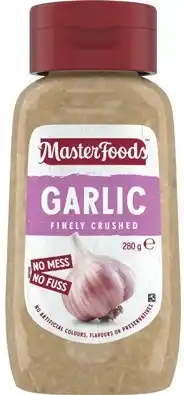 IGA MasterFoods Finely Crushed Garlic 280g offer