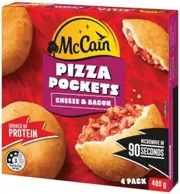IGA McCain Pizza Pockets 400g Selected Varieties offer