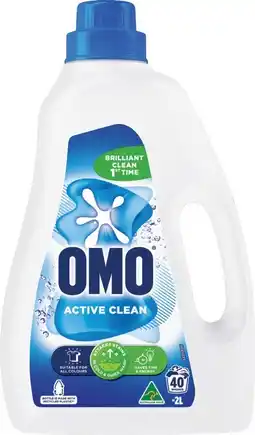 IGA OMO Laundry Liquid 2 Litre or Powder 2kg Selected Varieties offer