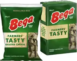 IGA Bega Grated Cheese or Cheese Block 500g Selected Varieties offer