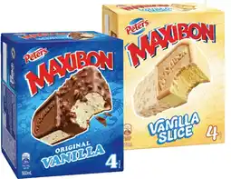 IGA Peters Maxibon 4 Pack Selected Varieties offer