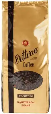 IGA Vittoria Espresso Coffee Beans or Ground Coffee 1kg offer