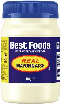 IGA Best Foods Real Mayonnaise 405g offer