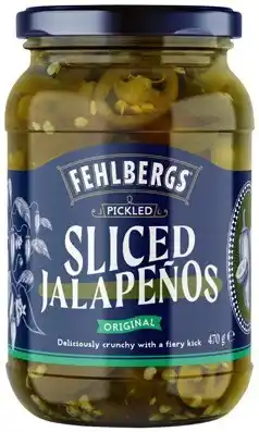 IGA Fehlbergs Pickled Jalapenos 470g Selected Varieties offer