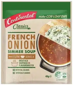 IGA Continental Simmer Soup 35‑45g Selected Varieties offer